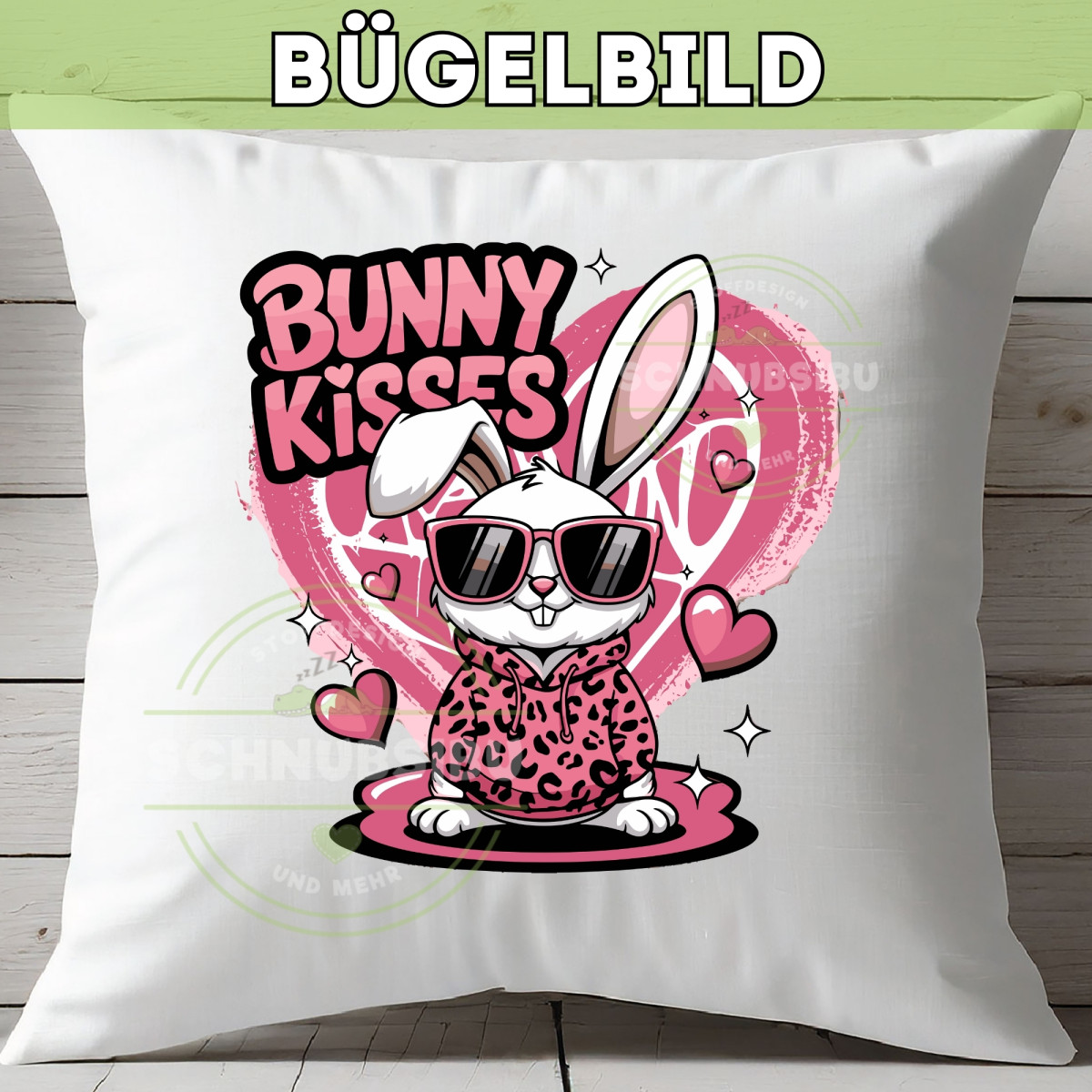 Bügelbild Bunny Kisses
